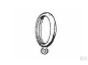 Ring met oog 30mm matzwart 44x52mm